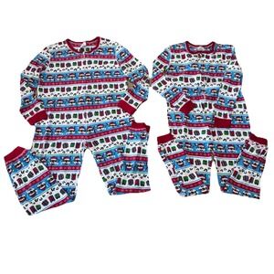 Buc-ee's Pajamas Lot Of 2 Adult XL-Small Christmas One Piece Waffle Knit Pajamas